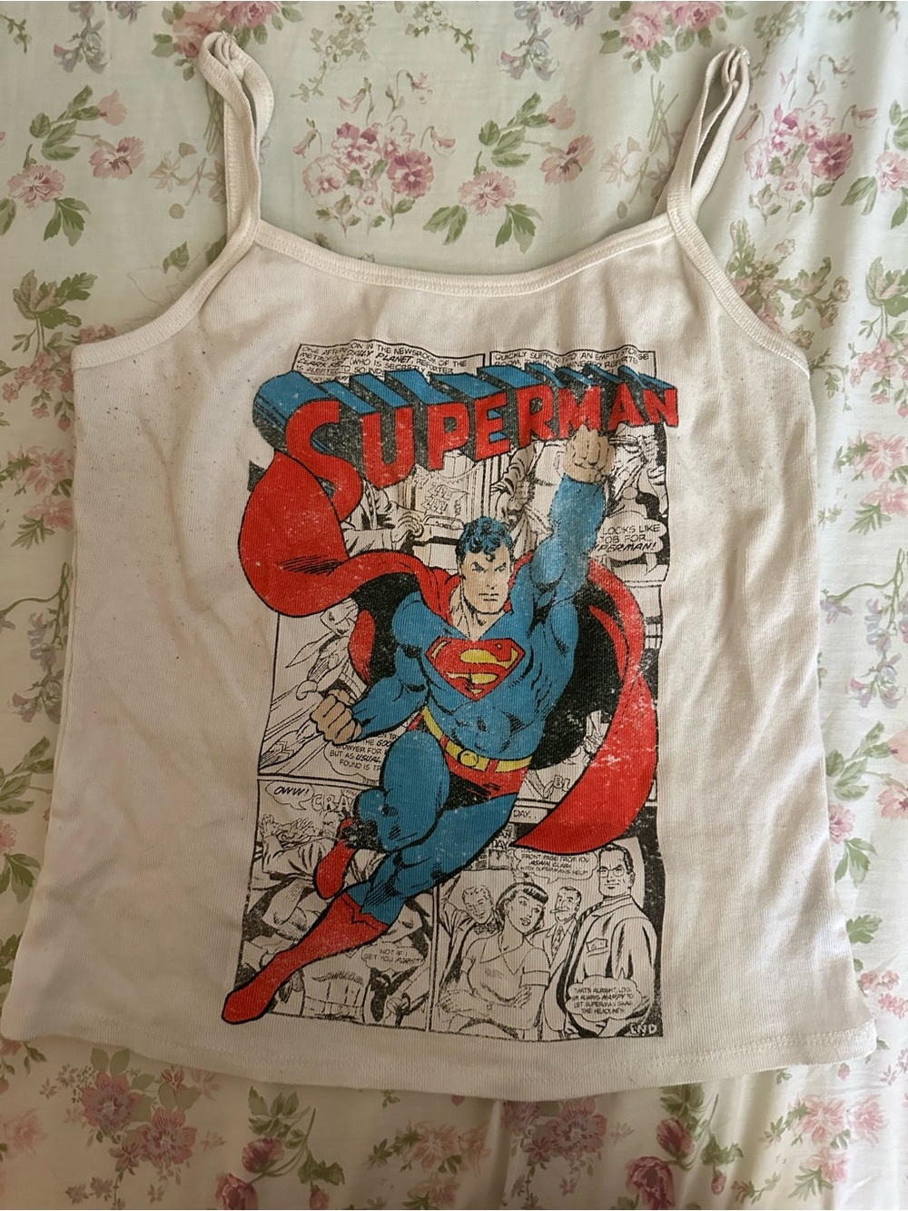 y2k superman tank top